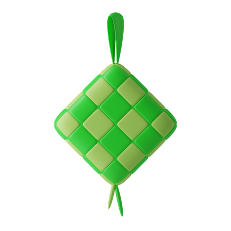 Ketupat food  3D Illustration