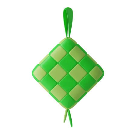 Ketupat food  3D Illustration