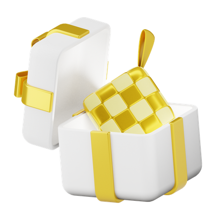 Ketupat gift  3D Illustration