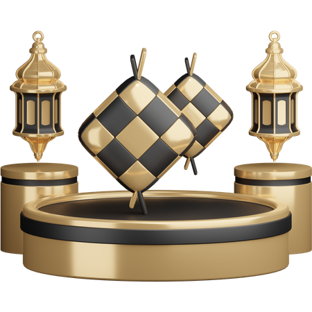 Ketupat Hari Raya  3D Icon