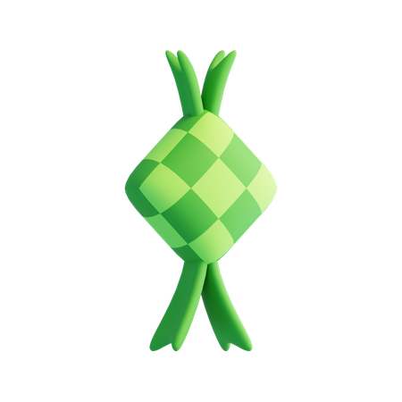 Ketupat rice cake  3D Icon