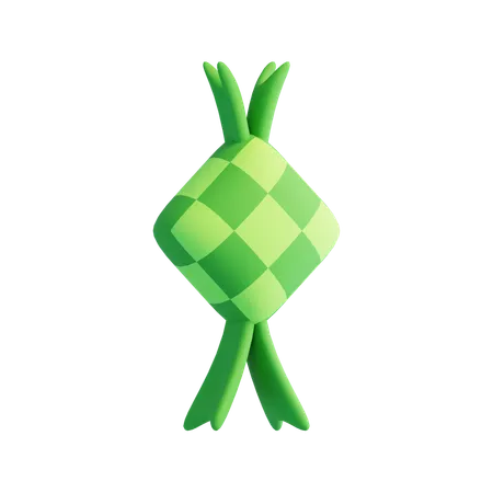 Ketupat rice cake  3D Icon