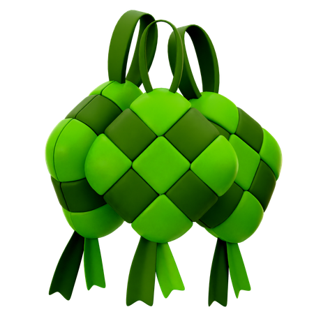 Ketupats  3D Icon