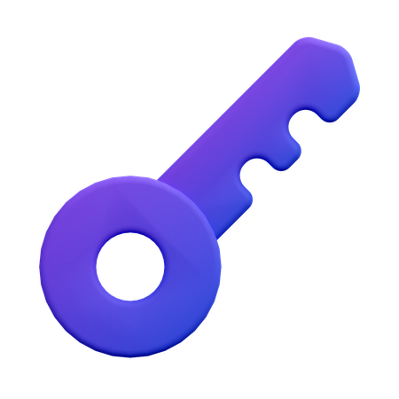 Key  3D Icon