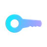 3d door-key emoji