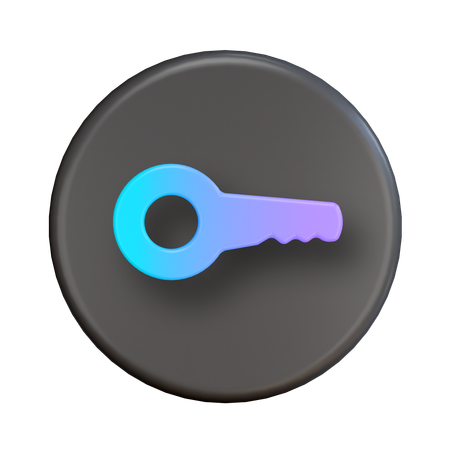 Key  3D Icon