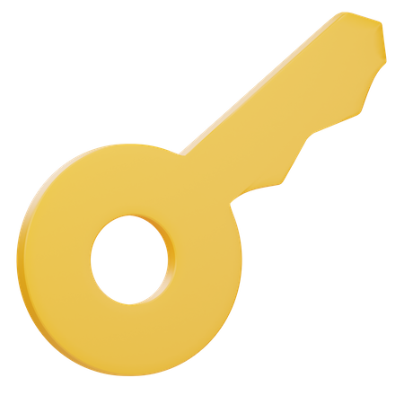 Key  3D Icon