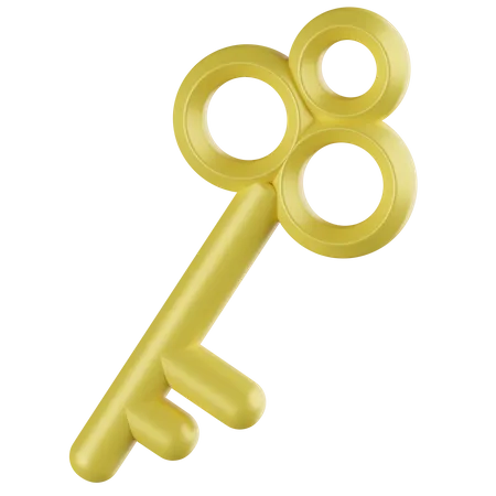 Key  3D Icon