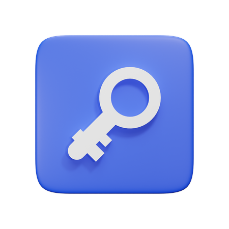 Key  3D Icon