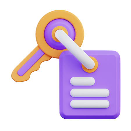 Key  3D Icon