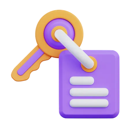 Key  3D Icon