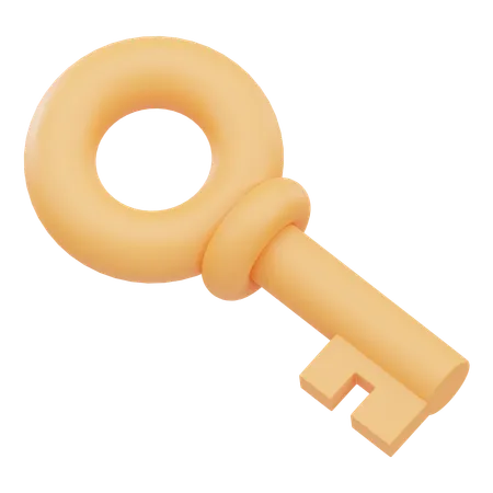 Key  3D Icon