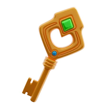 Key  3D Icon