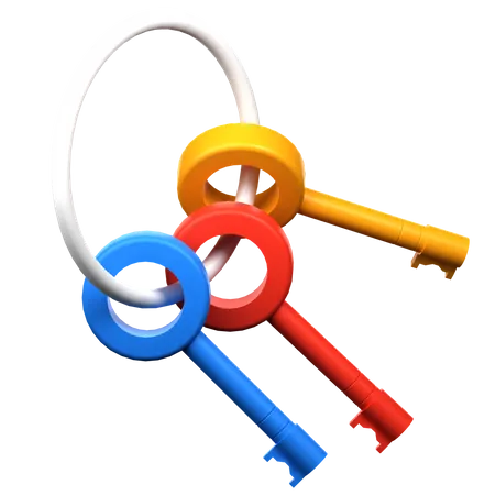 Key  3D Icon