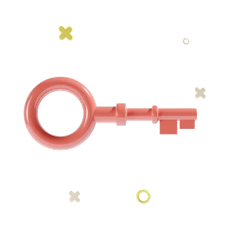 Key  3D Icon