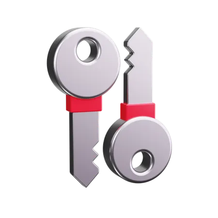 Key  3D Icon
