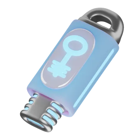 Key  3D Icon