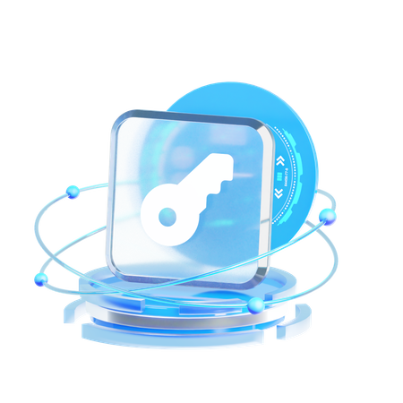 Key  3D Icon