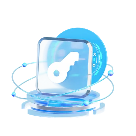 Key  3D Icon