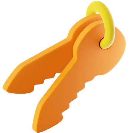 Key  3D Icon