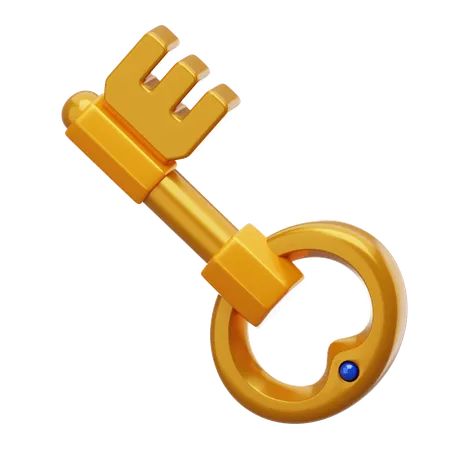 Key  3D Icon