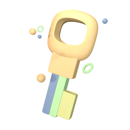 Key  3D Icon