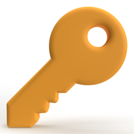 Key  3D Icon