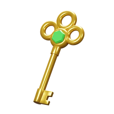 Key  3D Icon