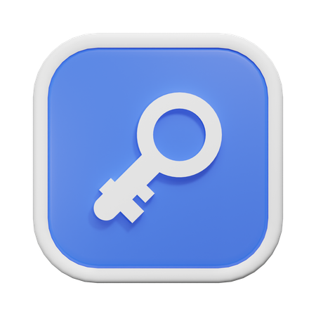 Key  3D Icon