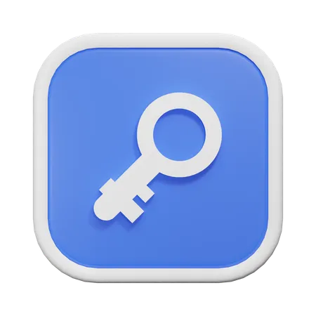 Key  3D Icon