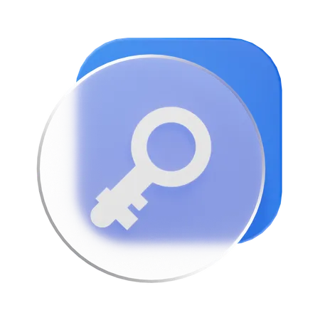 Key  3D Icon