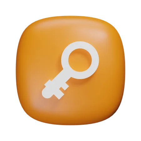 Key  3D Icon