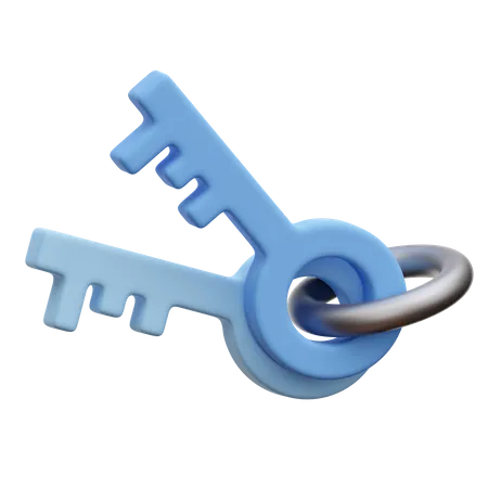 Key  3D Icon