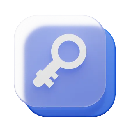 Key  3D Icon