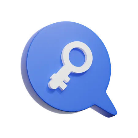 Key  3D Icon