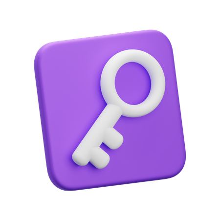 Key  3D Icon