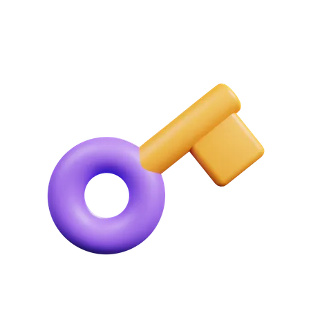 Key  3D Icon