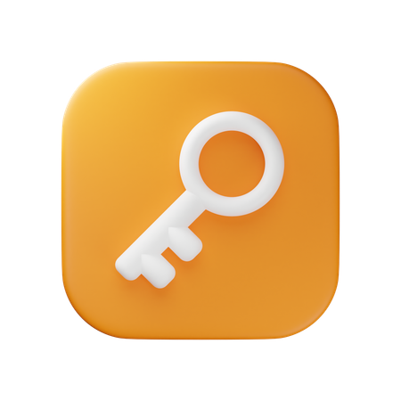 Key  3D Icon