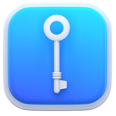 Key  3D Icon