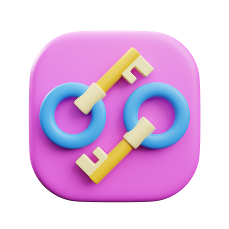 Key  3D Icon