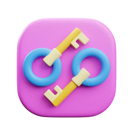 Key  3D Icon