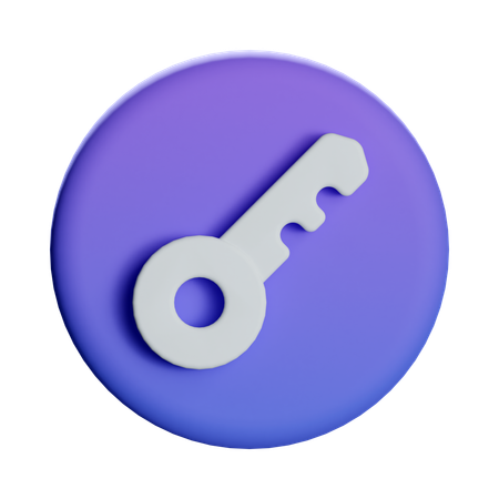 Key Access  3D Icon