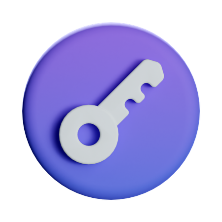 Key Access  3D Icon