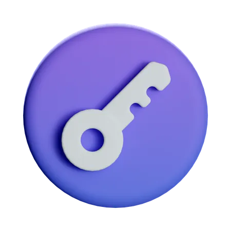 Key Access  3D Icon