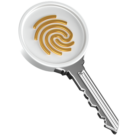 Key Biometric  3D Icon