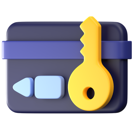 Key Card  3D Icon