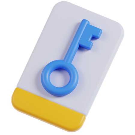 キーカード  3D Icon