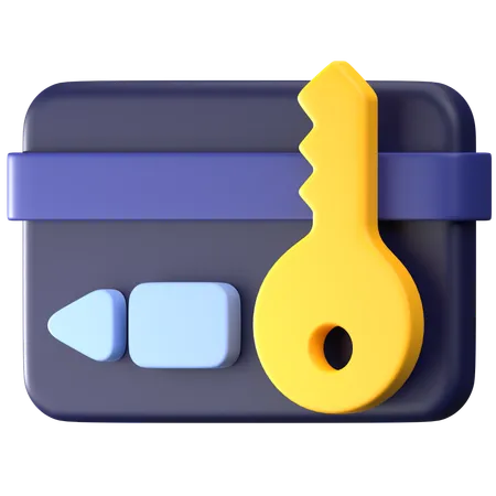 Key Card  3D Icon