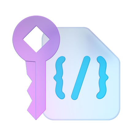 Key Code  3D Icon