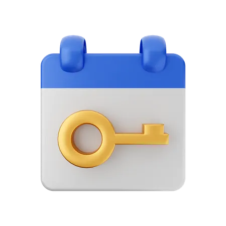 Key Date 3D Icon